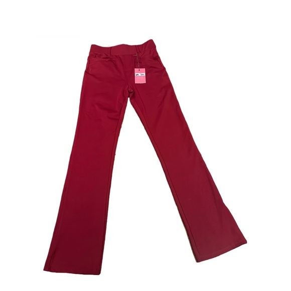 🆕 | Oui Slay | Red Stretchy Dress Pants | Size Small - Picture 2 of 3